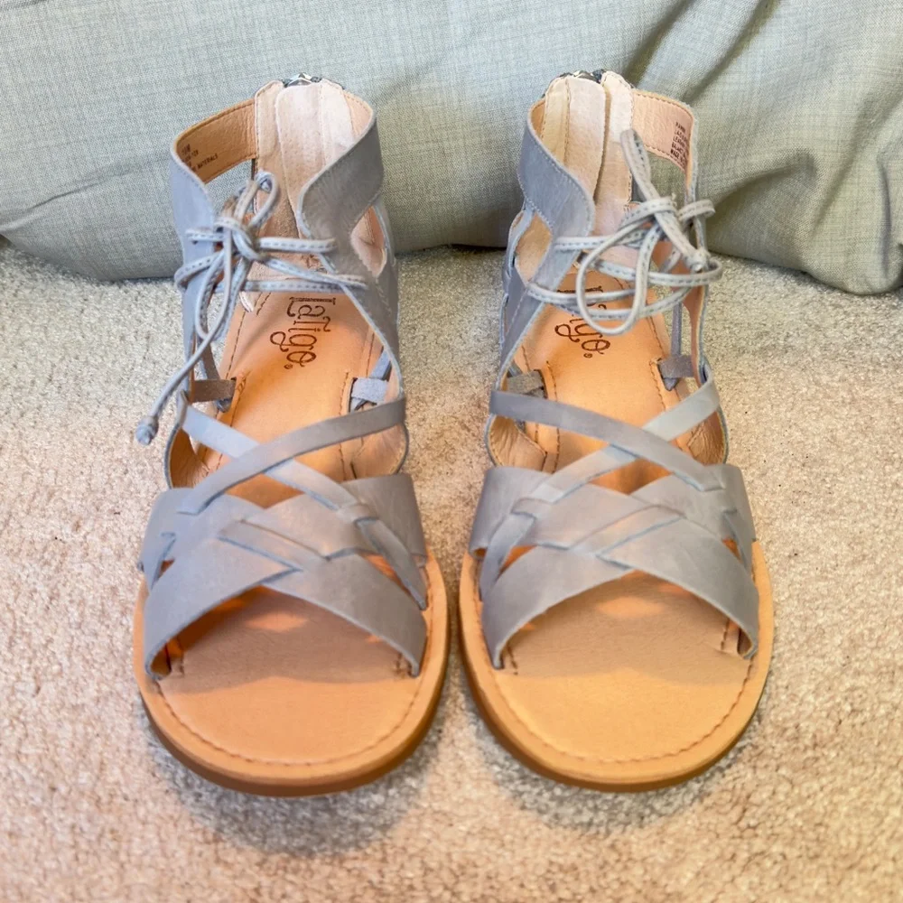 Latigo Ramoni Lace up Grey Sandals - Picture 5 of 5